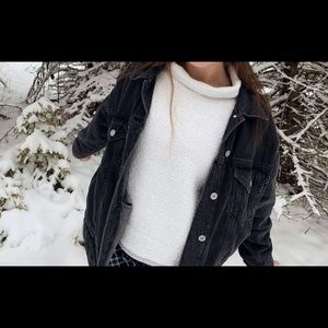 White turtleneck sweater